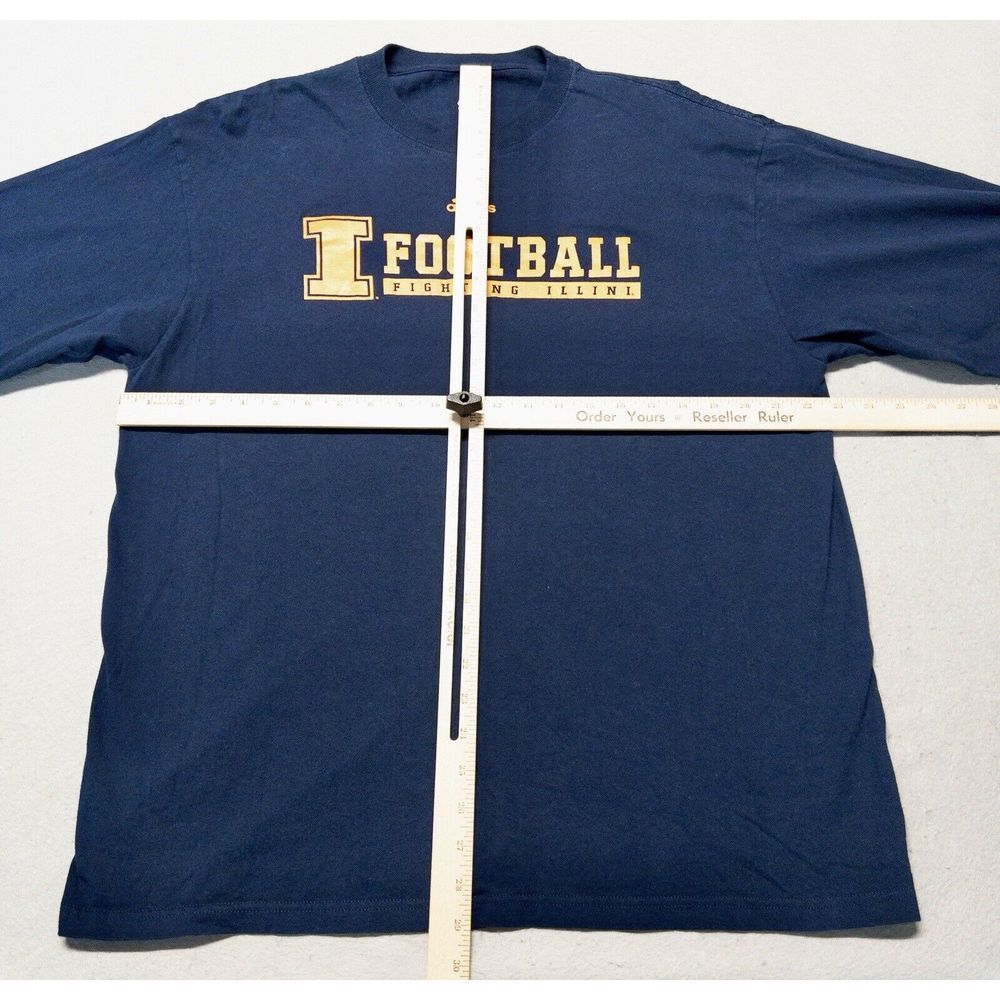 Adidas University Of Illinois Football Long Sleeve Shirt‎ Mens Large - Picture 4 of 7